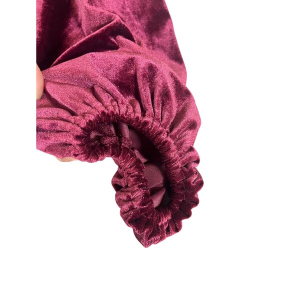 Betsey Johnson Velvet Mini Dress S Pink Festive Boho Western Chic Feminine 80s - Picture 3 of 12